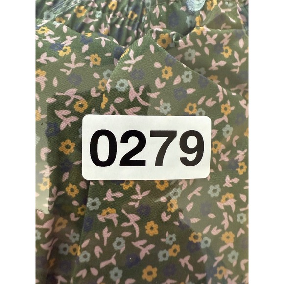 Universal Thread Floral Puffer Vest Sherpa Collar Green Womens M coquette - Picture 10 of 10